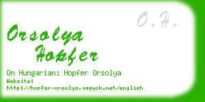 orsolya hopfer business card